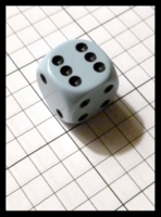 Dice : Dice - 6D Pipped - Blue Light with Black Pips Chessex - GenCon Aug 2012